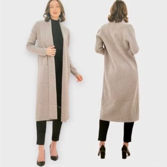 Max Sport Sweaters - Max Sport Womens Long Cardigan Sweater Duster Knit Size L Heather Classic City